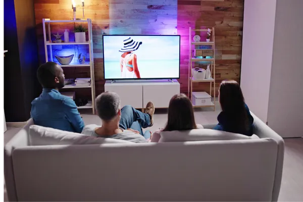 IPTV Ontario streaming service on a smart TV in Ontario, Canada