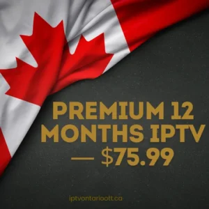 Premium 12 Months IPTV — $99.99